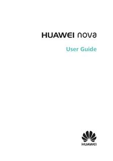 Huawei Nova manual. Tablet Instructions.